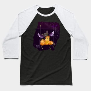 Halloween Cat Fairy Cat All My Pumpkins with Jack o lanterns Baseball T-Shirt